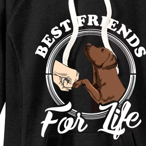 Chocolate Labrador Design Funny Chocolate Labrador Lovers Women's Fleece Hoodie