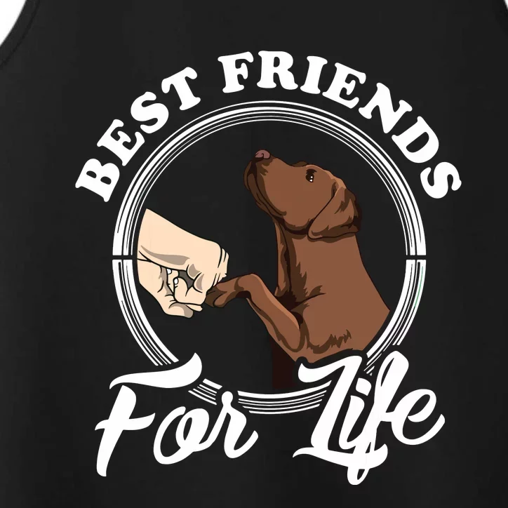 Chocolate Labrador Design Funny Chocolate Labrador Lovers Performance Tank