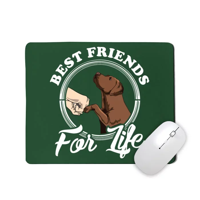 Chocolate Labrador Design Funny Chocolate Labrador Lovers Mousepad