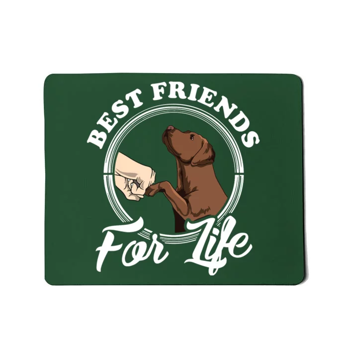 Chocolate Labrador Design Funny Chocolate Labrador Lovers Mousepad