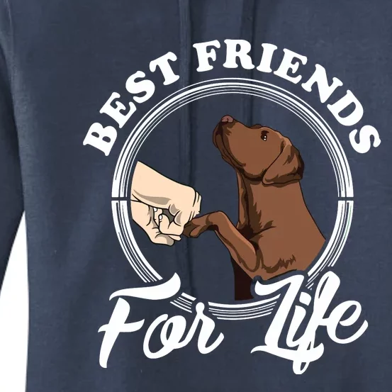 Chocolate Labrador Design Funny Chocolate Labrador Lovers Women's Pullover Hoodie