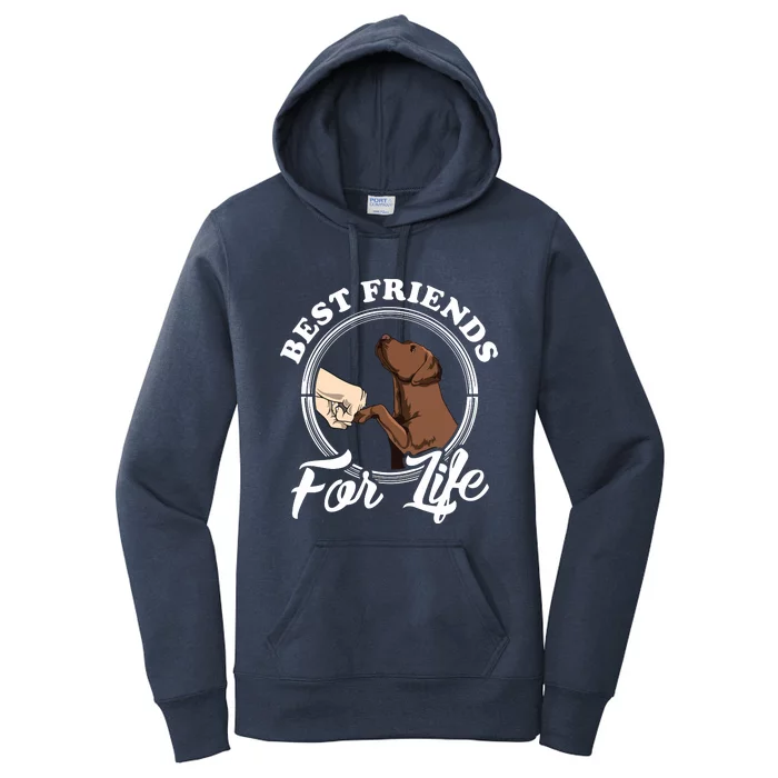 Chocolate Labrador Design Funny Chocolate Labrador Lovers Women's Pullover Hoodie