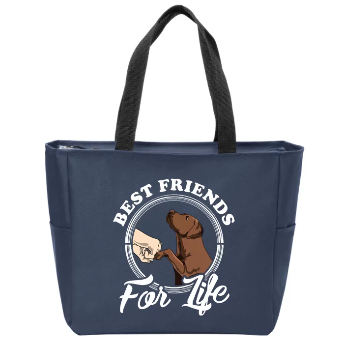 Chocolate Labrador Design Funny Chocolate Labrador Lovers Zip Tote Bag