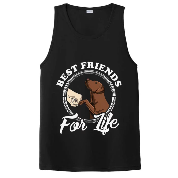 Chocolate Labrador Design Funny Chocolate Labrador Lovers Performance Tank