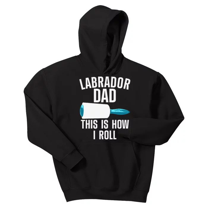 Cool Labrador Dad For Dad Labrador Retriever Hair Roller Kids Hoodie