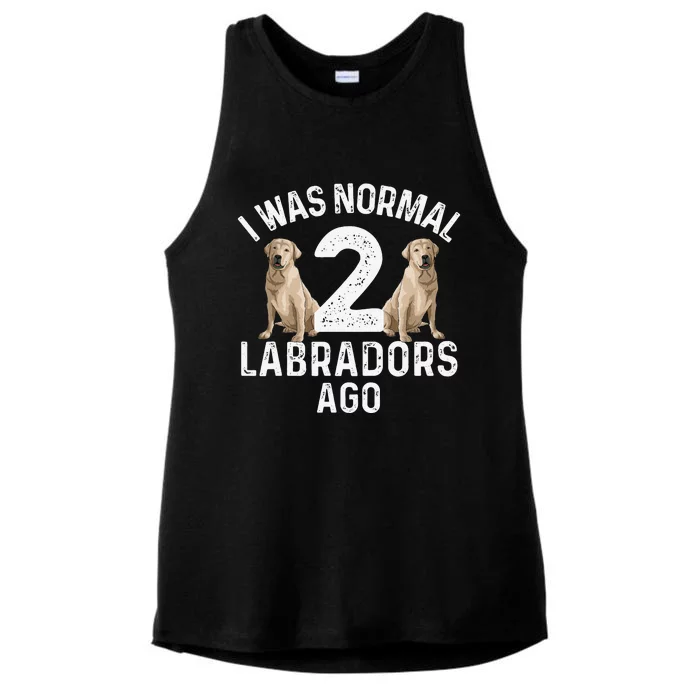 Cute Labrador Design For Labrador Retriever Lovers Ladies Tri-Blend Wicking Tank