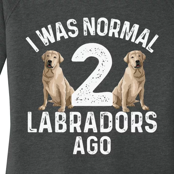 Cute Labrador Design For Labrador Retriever Lovers Women's Perfect Tri Tunic Long Sleeve Shirt