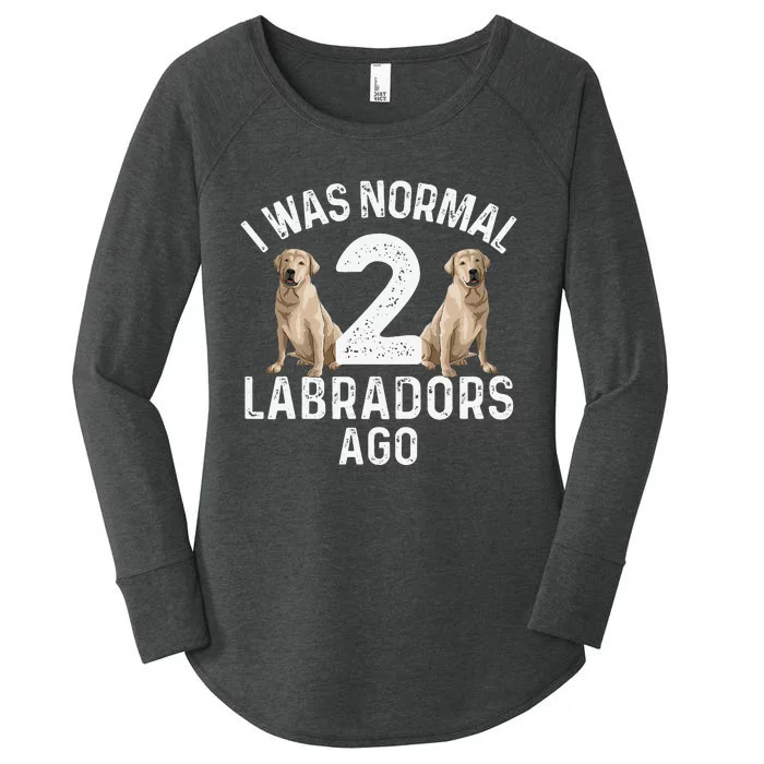 Cute Labrador Design For Labrador Retriever Lovers Women's Perfect Tri Tunic Long Sleeve Shirt