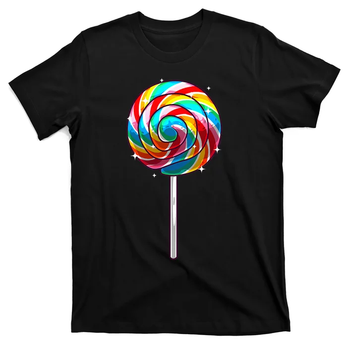 Cute Lollipop Design Lollipop Candy Lover T-Shirt