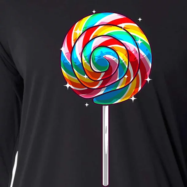 Cute Lollipop Design Lollipop Candy Lover Cooling Performance Long Sleeve Crew