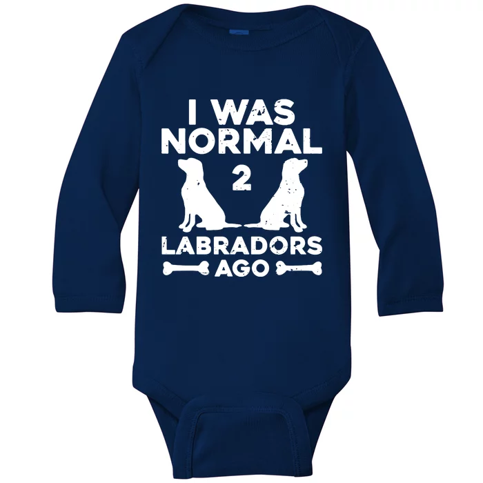 Cute Labrador Design For Men Women Labrador Retriever Lovers Baby Long Sleeve Bodysuit