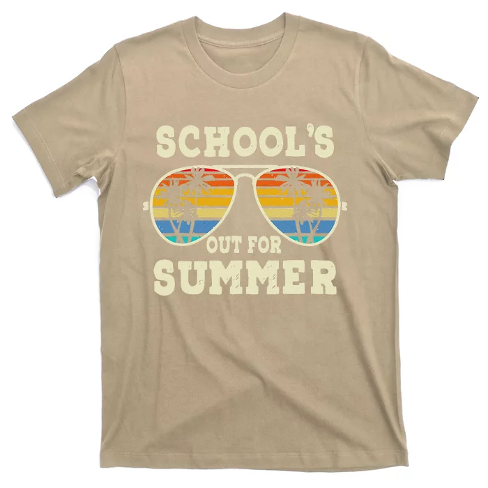 Cute Last Day Of School Schools Out For Summer Teacher Retro T-Shirt