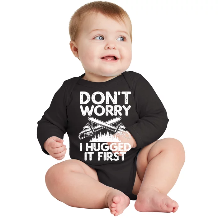 Cute Lumberjack Design For Logging Arborist Logger Baby Long Sleeve Bodysuit