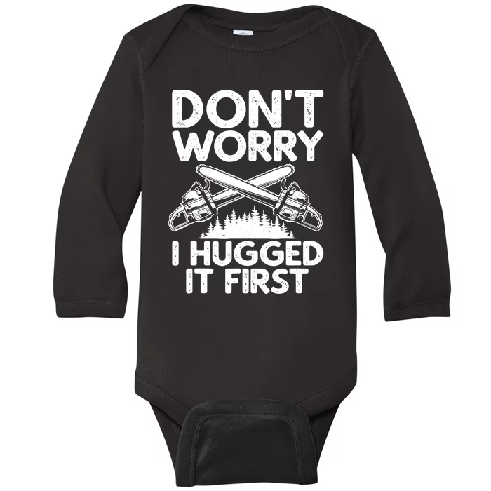 Cute Lumberjack Design For Logging Arborist Logger Baby Long Sleeve Bodysuit