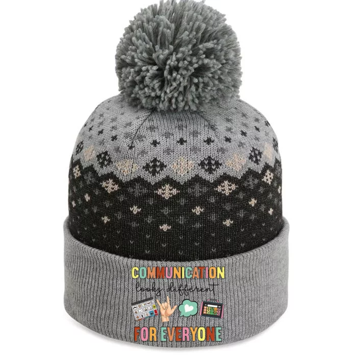 Communication Looks Different For Everyone Speech Therapy The Baniff Cuffed Pom Beanie