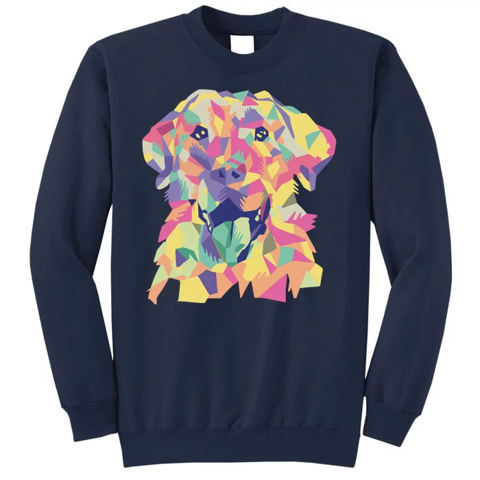 Colorful Labrador Dog Tall Sweatshirt