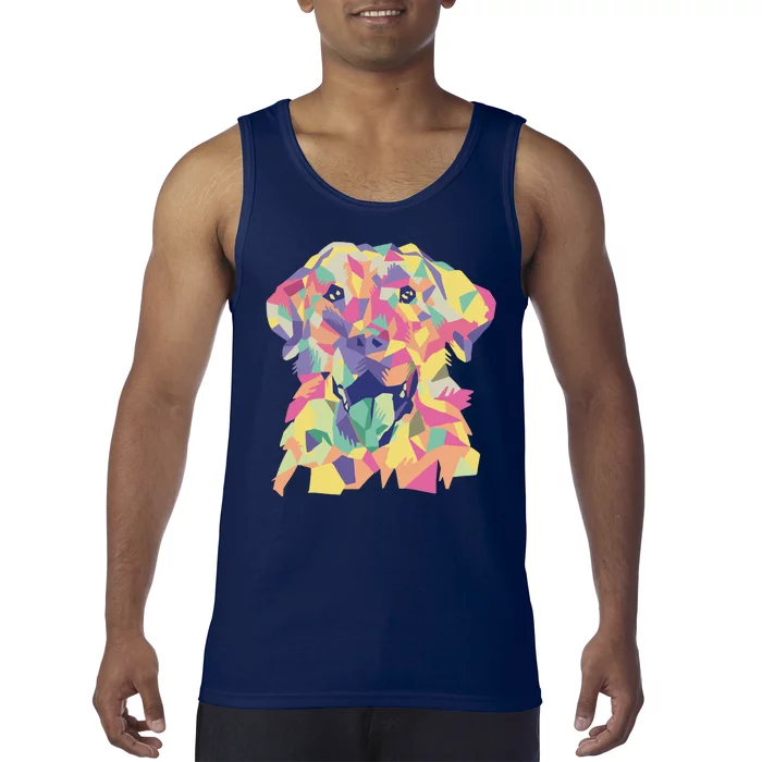 Colorful Labrador Dog Tank Top