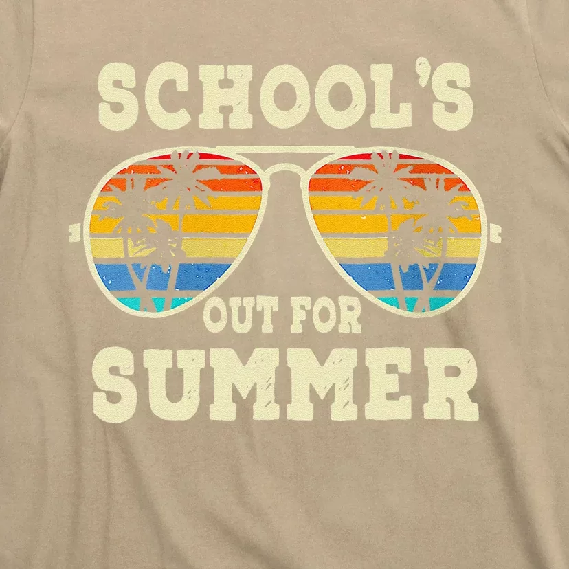 Cute Last Day Of School Schools Out For Summer Teacher Retro Gift T-Shirt