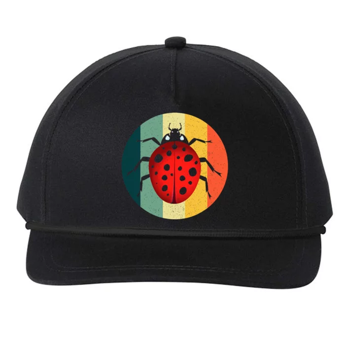 Cool Ladybug Design For Women Ladybug Snapback Five-Panel Rope Hat