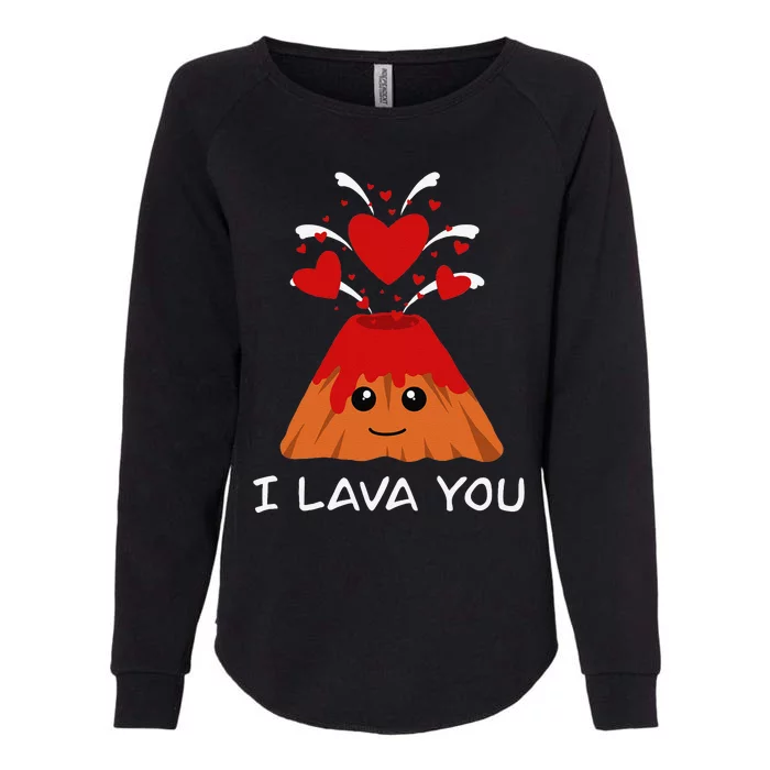 Cute Lava Day Volcano Love Couple Valentine's Day Womens California Wash Sweatshirt