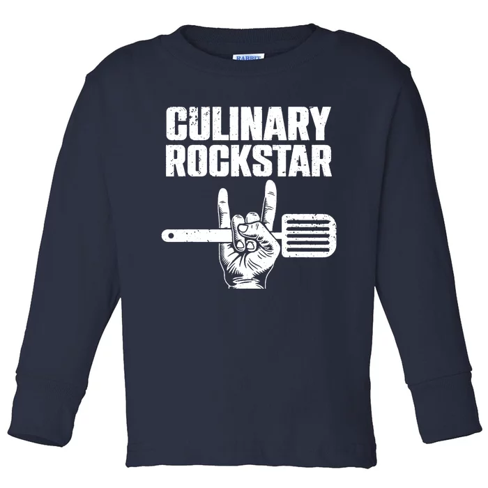 Cooking Lover Dress Culinary Chef Humor Quote Toddler Long Sleeve Shirt