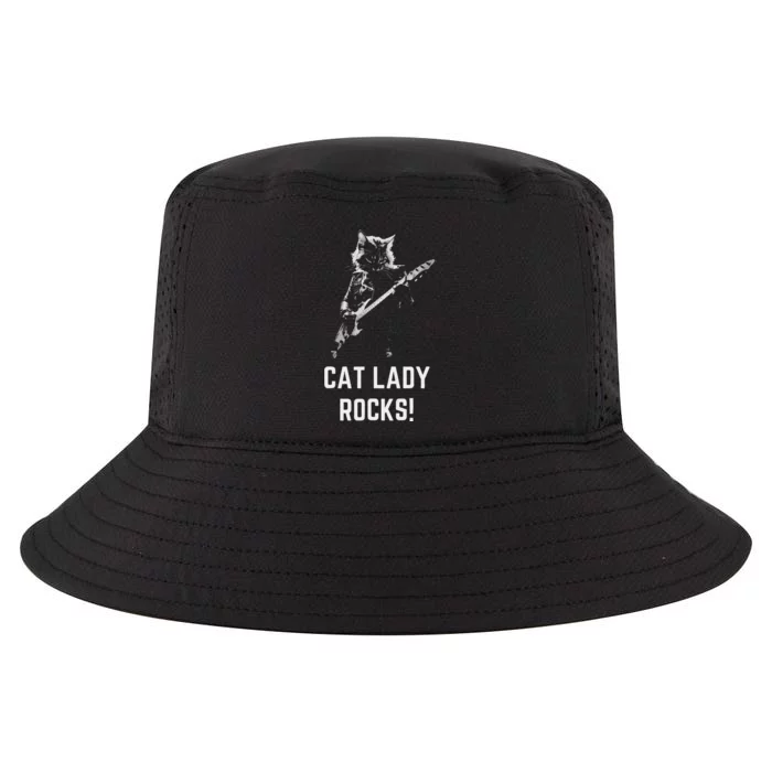 Cat Lady Design Kamala Harris Cool Comfort Performance Bucket Hat