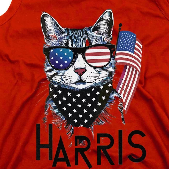 Cat Lady Design Kamala Harris Tank Top