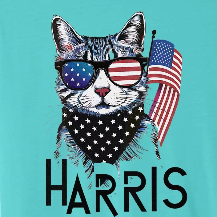 Cat Lady Design Kamala Harris ChromaSoft Performance T-Shirt