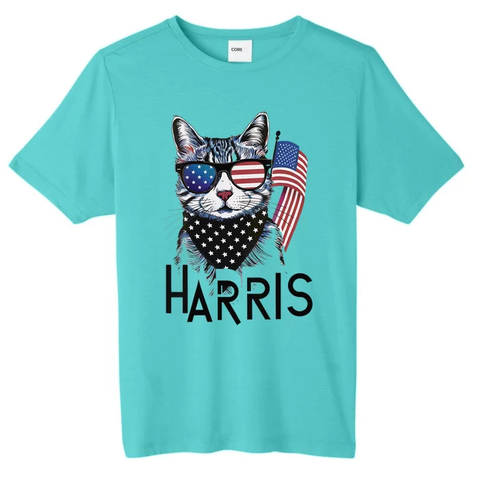 Cat Lady Design Kamala Harris ChromaSoft Performance T-Shirt