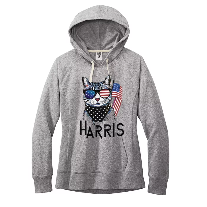 Cat Lady Design Kamala Harris Women's Fleece Hoodie