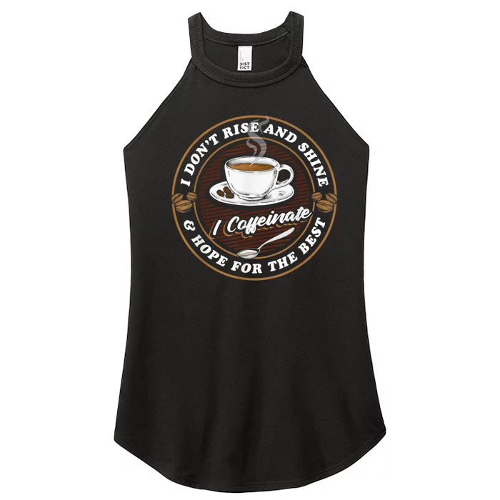 Coffee Lover Drinker Caffeine Morning Espresso Coffee Women’s Perfect Tri Rocker Tank