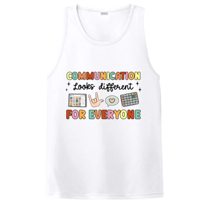 Communication Looks Different For Everyone Speech Therapy Performance Tank