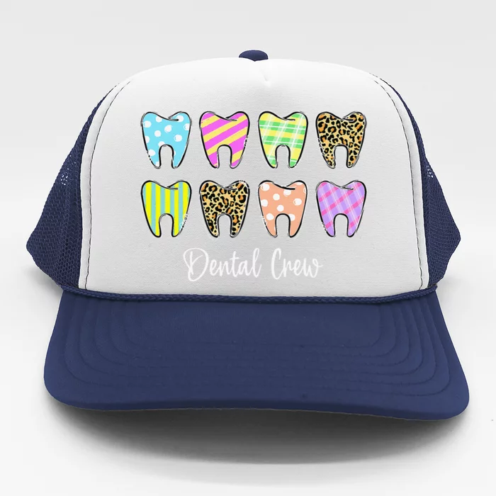 Cuteth Leopard Dental Crew Easter Day Christians Trucker Hat