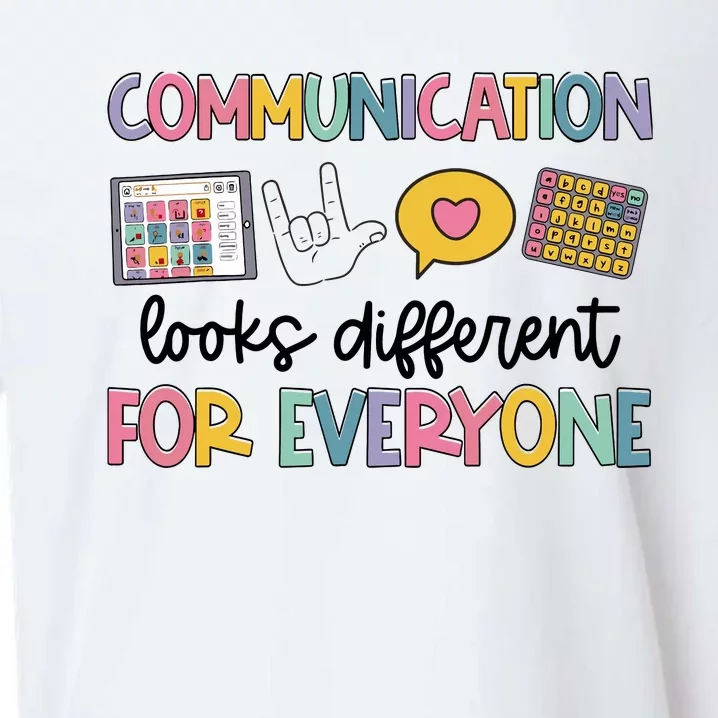 Communication Looks Different For Everyone Speech Therapy Sueded Cloud Jersey T-Shirt