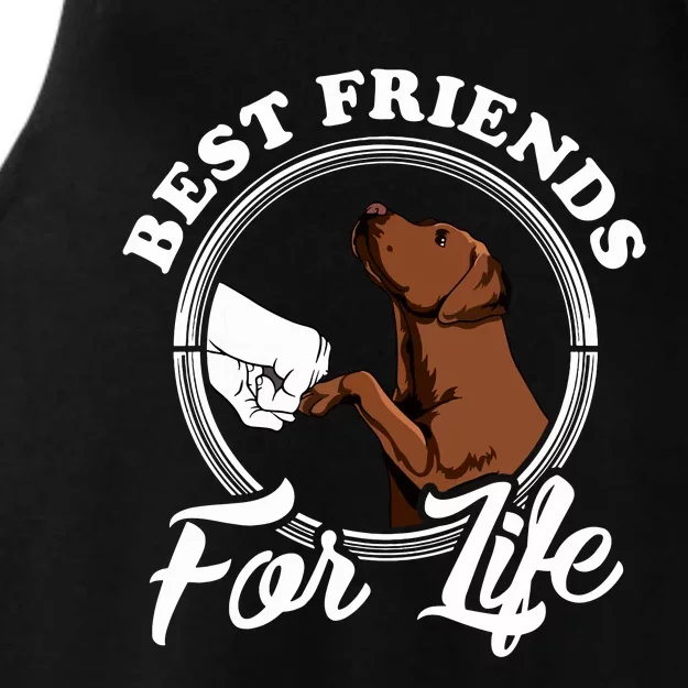 Chocolate Labrador Design Funny Chocolate Labrador Lovers Ladies Tri-Blend Wicking Tank