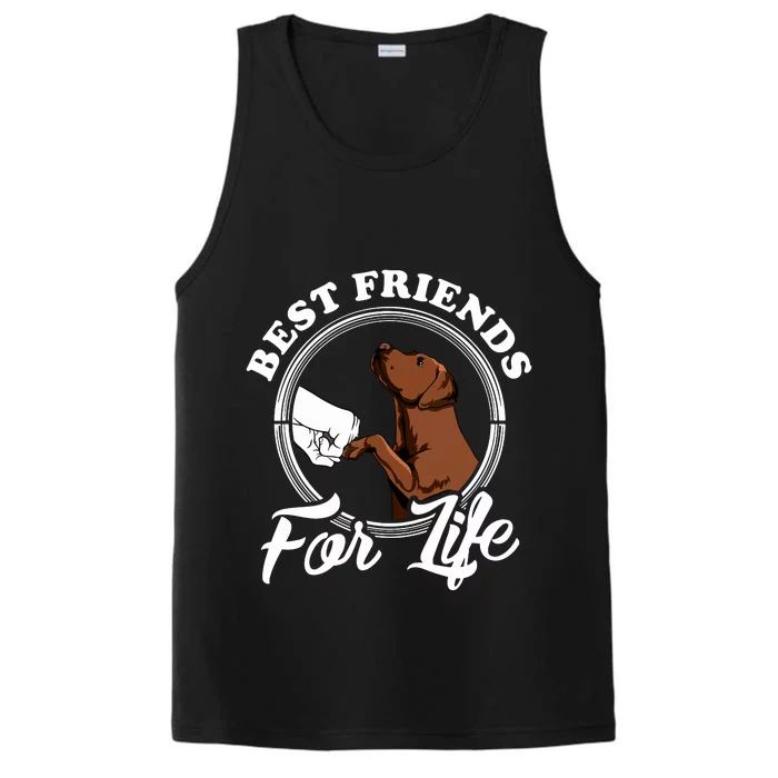 Chocolate Labrador Design Funny Chocolate Labrador Lovers Performance Tank