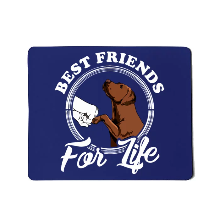 Chocolate Labrador Design Funny Chocolate Labrador Lovers Mousepad