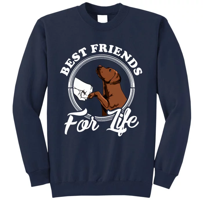 Chocolate Labrador Design Funny Chocolate Labrador Lovers Tall Sweatshirt