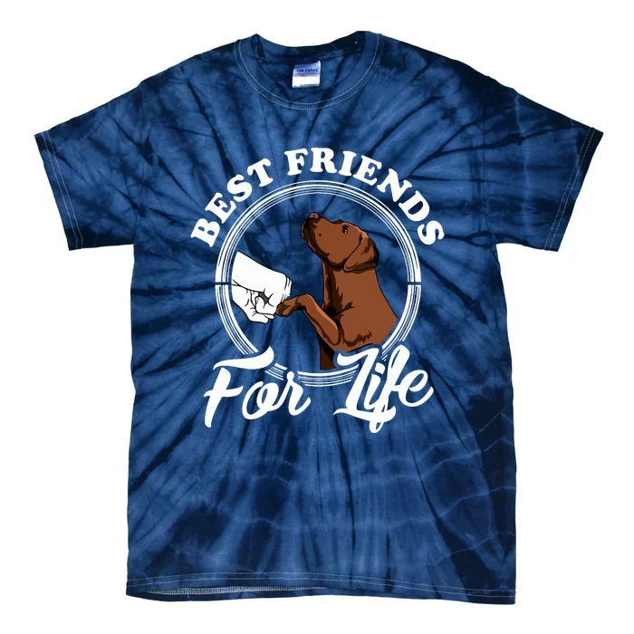 Chocolate Labrador Design Funny Chocolate Labrador Lovers Tie-Dye T-Shirt