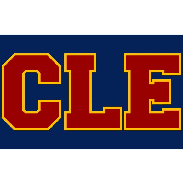 Cle Cleveland Logo Bumper Sticker