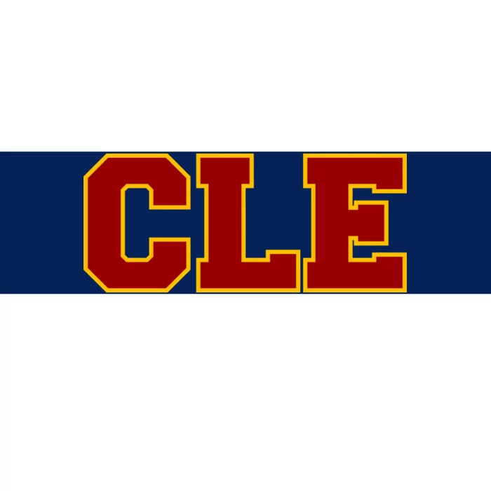 Cle Cleveland Logo Bumper Sticker