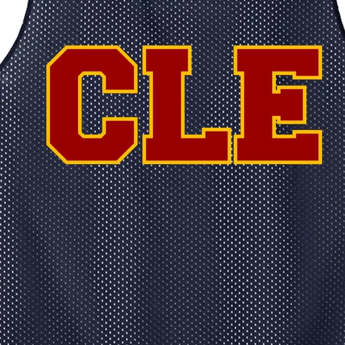 Cle Cleveland Logo Mesh Reversible Basketball Jersey Tank