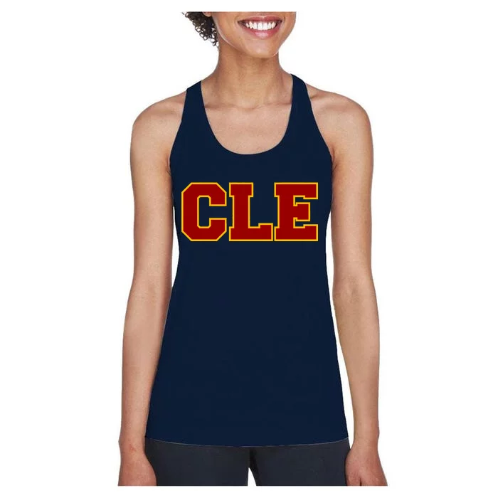 Cle Cleveland Logo Women's Racerback Tank