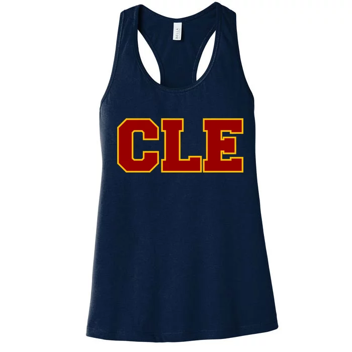 Cle Cleveland Logo Women's Racerback Tank