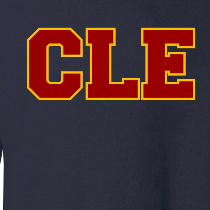 Cle Cleveland Logo Toddler Sweatshirt