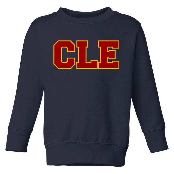 Cle Cleveland Logo Toddler Sweatshirt