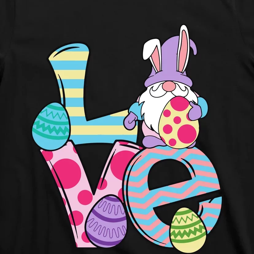 Cute Love Easter Gnome Egg Hunting Bunny Easter T-Shirt