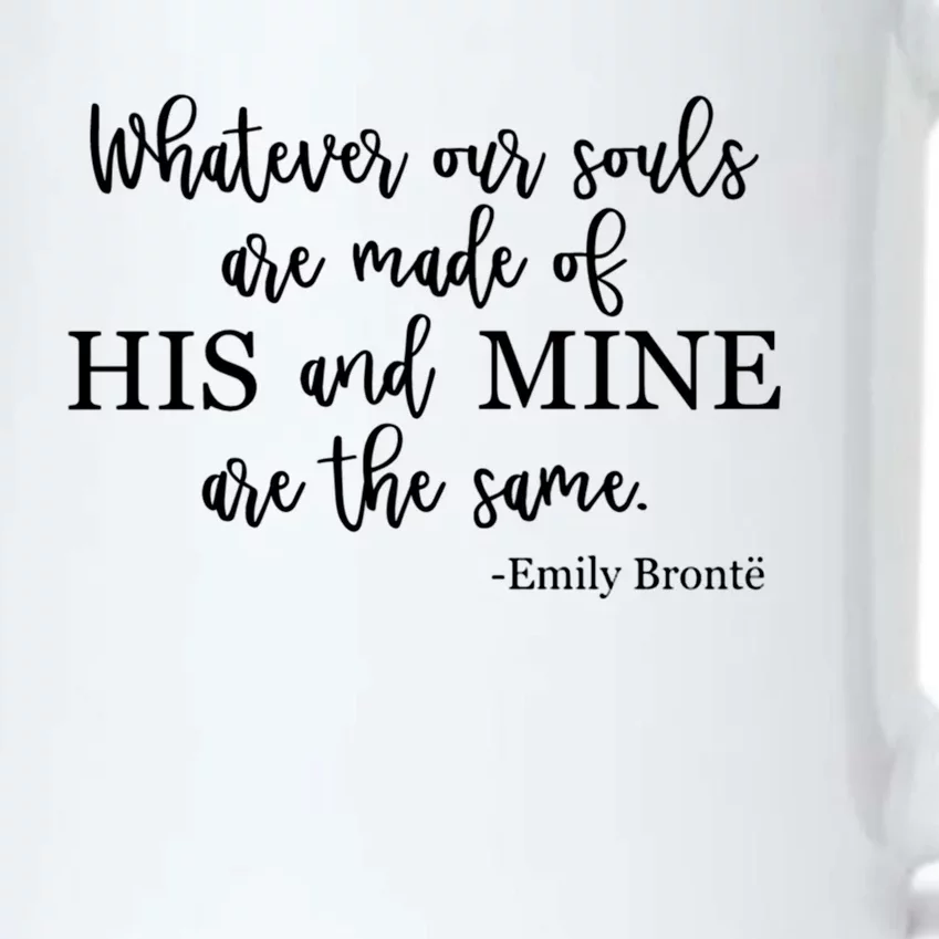 Classic Literature Emily Bronte Book Quote For Her Gift Black Color Changing Mug