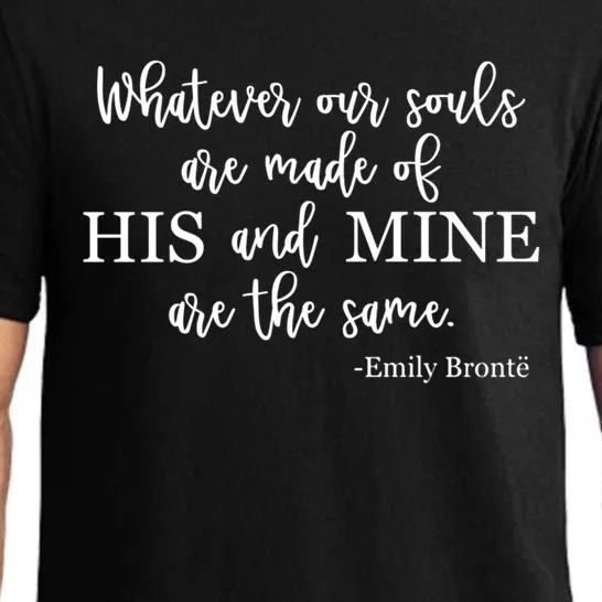 Classic Literature Emily Bronte Book Quote For Her Gift Pajama Set