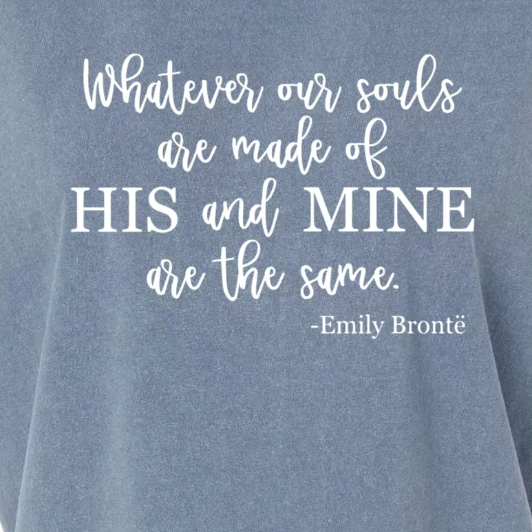 Classic Literature Emily Bronte Book Quote For Her Gift Garment-Dyed Women's Muscle Tee